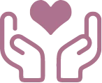 hands & heart icon