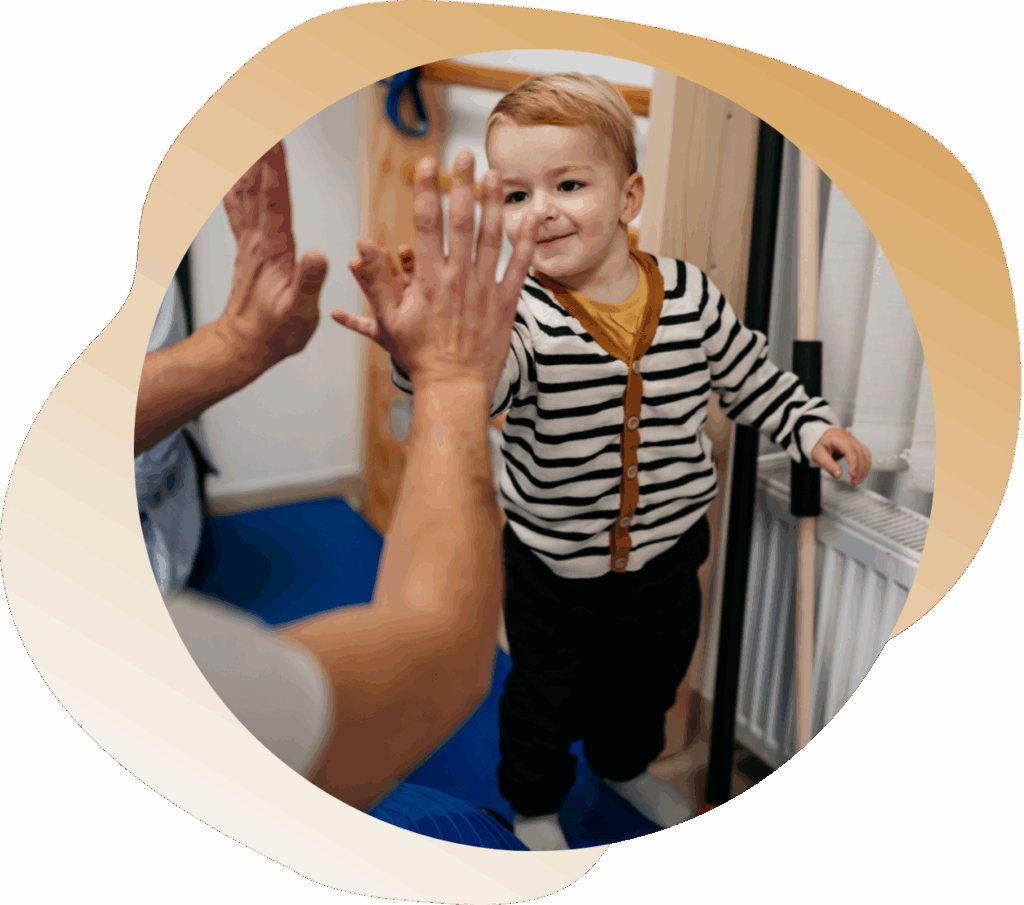 child at pediatric outpatient clinic