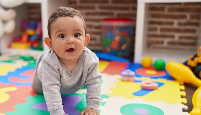 baby crawling